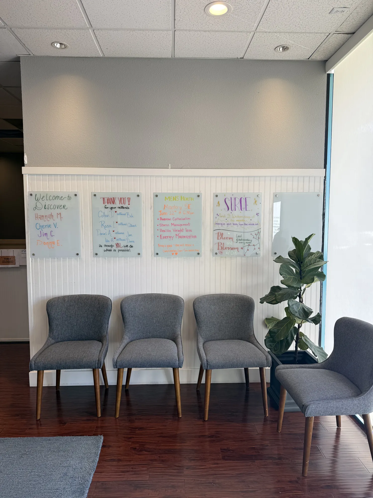 Our welcoming waiting area